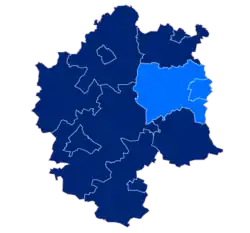 Położenie na mapie powiatu