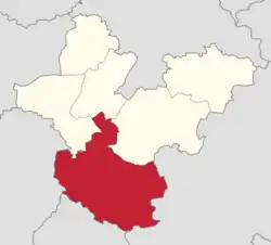 Położenie na mapie powiatu