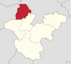 Położenie na mapie powiatu