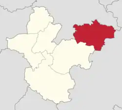 Położenie na mapie powiatu