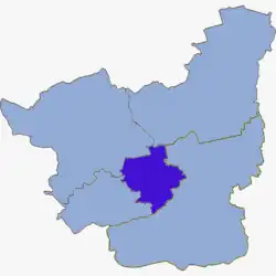 Położenie na mapie powiatu