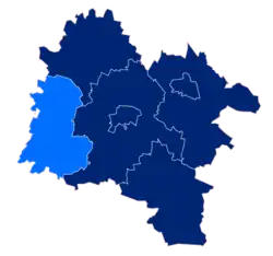 Położenie na mapie powiatu