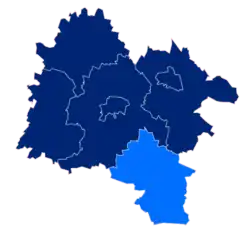 Położenie na mapie powiatu