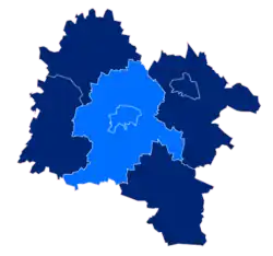 Położenie na mapie powiatu