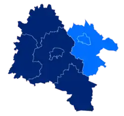 Położenie na mapie powiatu