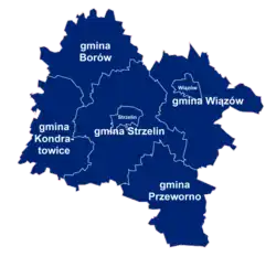 Plan powiatu strzelińskiego