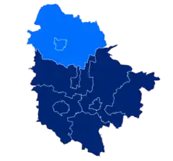 Położenie na mapie powiatu