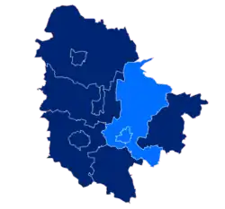 Położenie na mapie powiatu