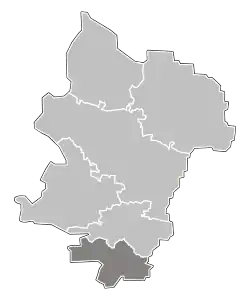 Położenie na mapie powiatu