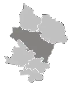 Położenie na mapie powiatu