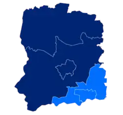 Położenie na mapie powiatu