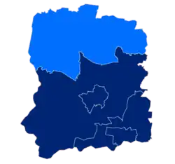 Położenie na mapie powiatu