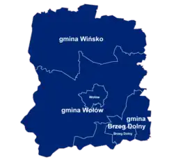 Plan powiatu wołowskiego