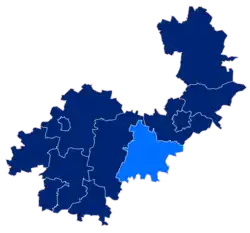Położenie na mapie powiatu