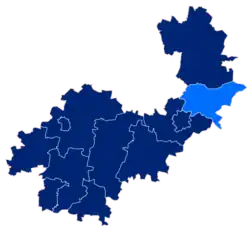 Położenie na mapie powiatu