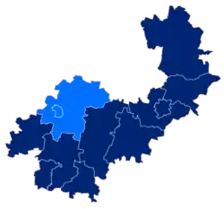 Położenie na mapie powiatu