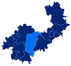 Położenie na mapie powiatu