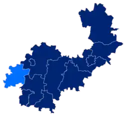 Położenie na mapie powiatu