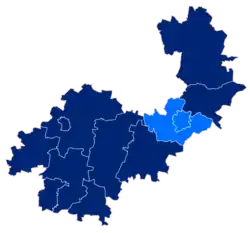 Położenie na mapie powiatu