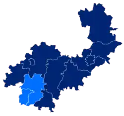 Położenie na mapie powiatu