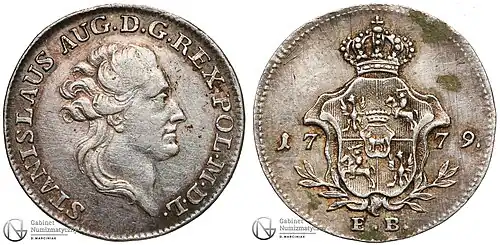 Próbny dukat (1779) – odbitka w srebrze