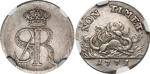 Próbny dwugrosz (1771)