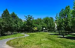 Wnętrze osiedla, tereny zielone