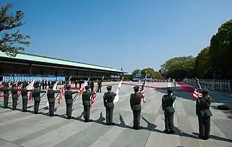 Powitanie prezydenta USA, B. Obamy, Kyūden Tōtei Plaza, 2014