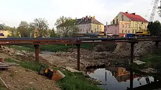 Miejsce po rozebranym moście (2 maja)