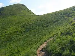 Przełęcz ze szlaku na Przełęcz Goprowską