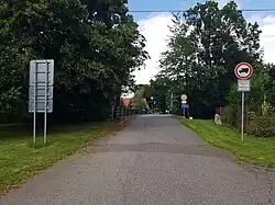 Widok od strony czeskiej (lipiec 2020)