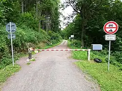 Widok od strony czeskiej (lipiec 2019)