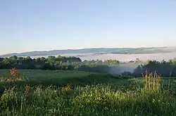 Widok na wieś od strony wschodniej