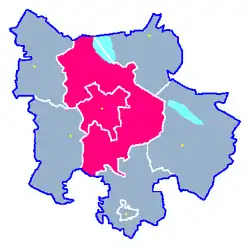 Położenie na mapie powiatu