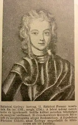 Jerzy Rakoczy, ostatni męski potomek rodu.