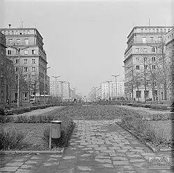 Aleja Róż w roku 1970