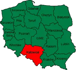 Położenie na mapie Polski