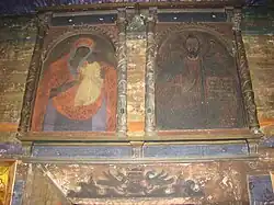 Malowidło przedstawiające Chrystusa Pantokratora i Matkę Bożą