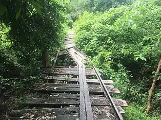 Zachowany odcinek (3 km)