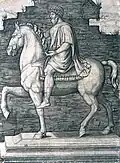 Marcantonio Raimondi, Pomnik Marka Aureliusza