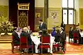 Lunch, królowa Beatrycze, premier Mark Rutte, 2012
