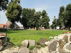 Centralny majdan, na którym niegdyś wznosił się kościół