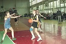 Ridijus Steponavičius podczas meczu z Wybrzeżem Gdańsk (27.03.1994)