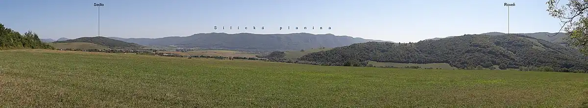 Widok na Kotlinę Rożniawską z miejscowości Rakovnica