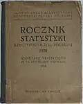 Rocznik Statystyki Rzeczypospolitej Polskiej – 1928 (okładka)