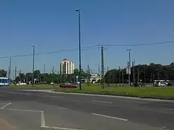 Widok od północnego zachodu, przed przebudową, 2013