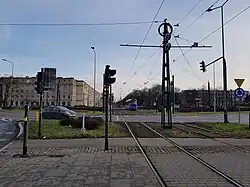 Widok z alei Władysława Andersa