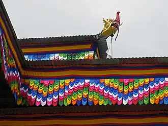 Detale zadaszenia głównego budynku klasztornego