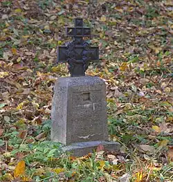 Nagrobek z krzyżem rosyjskim Ludwiga