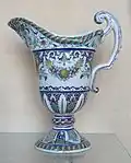 Fajansowy dzban z Rouen, przed 1730